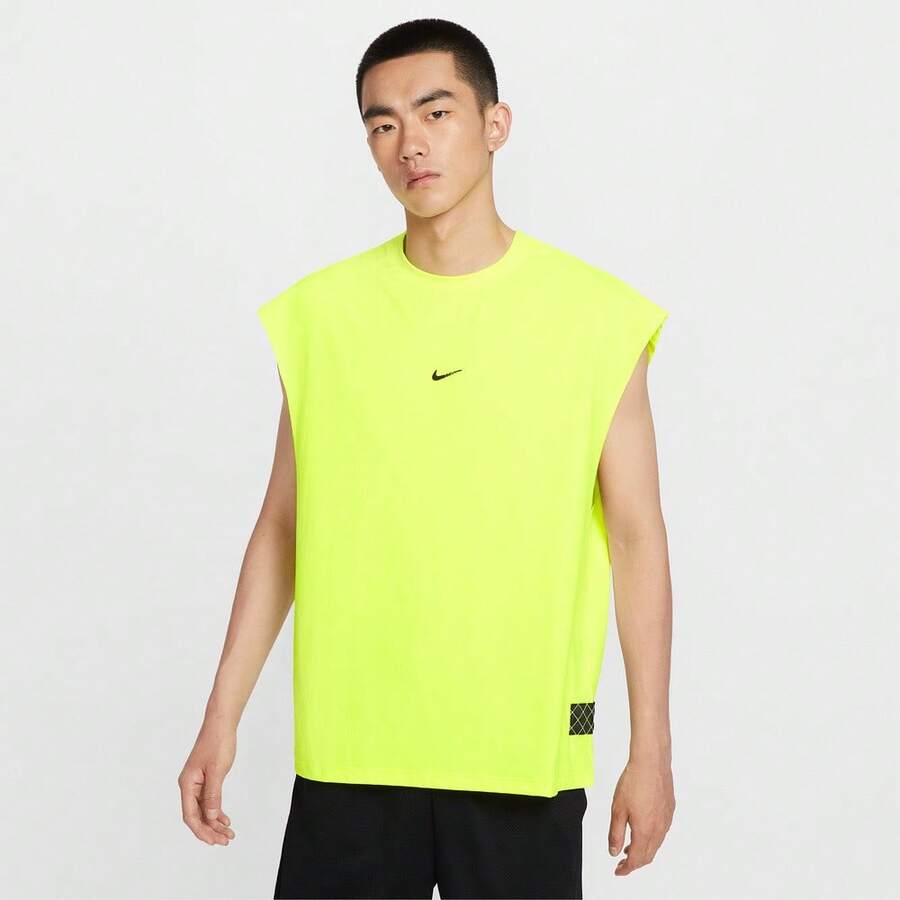 Nike 男士 AS M NK DF SL TOP STREET 运动背心 HV1889-702 - 黃色 - 查看 1