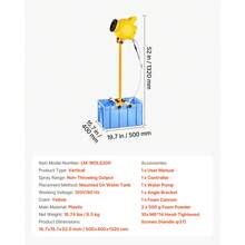 Foam Machine, Adjustable Angle Control Foam Cannon Party Machine, Bubble Cannon With 37QT Water Tank, Stable Vertical Design, Dense Foams Maker For Gatherings, Celebrations & Party - 37QT Water Tank - View 7