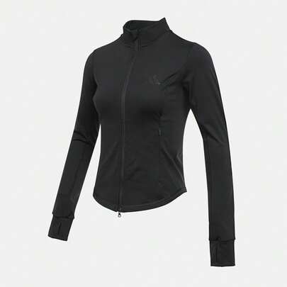 Adidas Chaqueta de punto SLIM KNIT para mujer, Chaqueta de punto con capucha KF2666