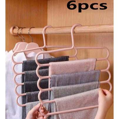 10 pezzi/6 pezzi/5 pezzi/4 pezzi/2 pezzi/1 pezzo Appendiabiti per armadio, Portascarpe in plastica a 5 ripiani, Versione aggiornata più spessa e più resistente disponibile, Appendiabiti per pantaloni, Portascarpe e cravatte