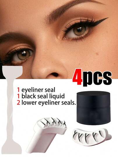2pcs Silicone Eyeliner Sealer, Seals Liquid, Makeup Tools For Beginners, Seals Upper & Lower Lashes, False Lashes, Eyeliner, Lash Decor, Lash Tools, Lash Sealing Stickers, V-Shape False Lash Silicone Auxiliary, Affordable, Valentine's Day Gift, Travel Essential, Room Decor, Valentine's Day Gift, Cheap Item, Room Decor, $1 Item, Holiday Essential, Women's Gift, Bedroom Decor, Valentine's Day, $0.99