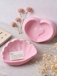 1PC 3D Seashell Heart Silicone Molds, For DIY Crafts Epoxy Resin Casting Air Dry Polymer Clay Plaster Jewelry Making , Home Decor, Wedding Decor - Mold - View 3
