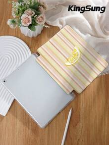 Tablet Protective Case With Stripes And A Leopard Pattern, Compatible With 9.7/10.2/10.5/10.9/12.9/Pro 11, 10th Generation, Compatible With Samsung Galaxy Tab S6 Lite 10.4-Inch, Compatible With Kindle Paperwhite 12th Gen 2024, 2022 Kindle (11th Generation), Soft Anti Drop, Smart Stand/Automatic Wake-Up/Sleep. Plant Pattern Protective Cover. - Multicolor - View 4