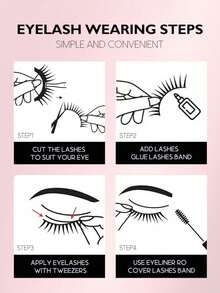 10/20 Pairs Of 3D Fluffy Artificial Mink Eyelashes, Slim False Eyelashes, Thick False Eyelashes, Curling False Eyelashes, 3D Natural False Eyelashes, Suitable For Holiday Parties, Cat Eye Lashes For Cosplay, Manga, And Various Occasions, Strip Lashes, Lashes, Eyelashes, Fake Lashes - màu đen - Xem 10