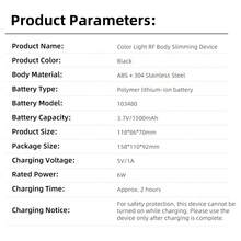 Hailicare 4-In-1 Wireless Handheld Electronic Skin Massager, Body Shaping Massager, Fat Burning & Body Shaping Device For Abdomen, Waist, Arms, Legs, Buttocks - Black - View 11