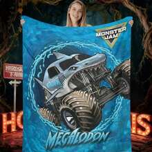 1PC 3D Monster Jam Monster Truck Cartoon Blanket, Edgy Gift For Motorsports Fans, Themed Man Cave Decor, Retro Sci-Fi Party Accent & Race Day Souvenir,Soft Throw Blanket For Home Bedroom Bed Sofa Picnic Travel Office Cover Blanket, Multiple Sizes 50x60 To 60x80 Inches - Nhiều màu 32 - Xem 5