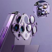 Hadaasi 1pc Purple Anti-Fall Lens Protection Electroplated Hard Case With Dust Net, Ultra-Thin Transparent Phone Case Compatible With IPhone 17e/17Pro/17ProMax/17Air/17/16Pro/16ProMax/16Plus/16/15Pro/15ProMax/15Plus/15/14Pro/14ProMax/14Plus/14/13Pro/13ProMax/13/12Pro/12ProMax/12/11ProMax/11/11Pro/XSMax/XR/XS/X - Purple - View 5