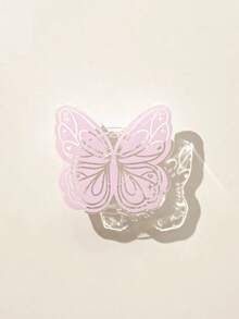 Aesthetic Butterfly Phone Case, Gradient Clear TPU Cover With Wavy Edge, Cute Y2K Bling Protective Shell For All Phones - Multicolor - View 6