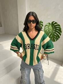 World Cup Sensation High Quality Knitwear Brazil Winter Premium - màu xanh lá - Xem 2