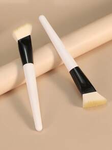 Bộ cọ trang điểm chuyên nghiệp gồm 1 bộ, bao gồm cọ nền, cọ kẻ lông mày, cọ tán phấn mắt, cọ đánh má hồng và các dụng cụ trang điểm đa năng khác. - trắng - Xem 5