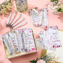 Sets Spanish Floral Chris 1tian Gifts For Women Bulk Regalos Cristianos En Espanol Bible Verse Ballpoint Pen Inspirational Bookmark Gift For Women Teacher - 20 - View 4