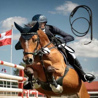 1 pieza Látigo de vaquero estilo occidental - Látigo de vaquero realista, mango de cuero sintético, estructura trenzada duradera, adecuado para entrenamiento de caballos, equitación occidental y eventos de disfraces - Negro, accesorio occidental auténtico