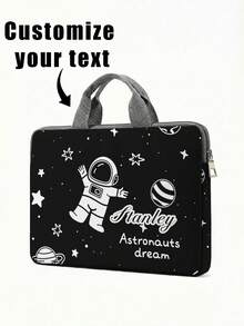 1pc Custom Laptop Bag, Unique Design (Photo, Landscape, Illustration), Large Capacity, Lightweight, Fashionable, Best Gift Choice, Back To School Essential - one-size - View 4