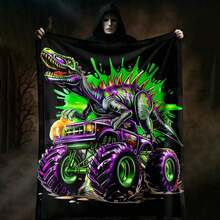 1PC 3D Monster Jam Monster Truck Cartoon Blanket, Edgy Gift For Motorsports Fans, Themed Man Cave Decor, Retro Sci-Fi Party Accent & Race Day Souvenir,Soft Throw Blanket For Home Bedroom Bed Sofa Picnic Travel Office Cover Blanket, Multiple Sizes 50x60 To 60x80 Inches - Nhiều màu 21 - Xem 5