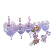 4pcs Flower Series Laser Aurora Transparent Acrylic Nail Art Practice Holder, Nail Art Tray, Nail Art Stand, Nail Art Press Plate Stand, Nail Art Practice Hand Pad, Pre-Coated Nail Art Stand, Nail Art Display Rack, Home Nail Salon Beginner Kit - Multicolor - View 8