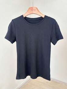 ACME MADE IN CHINA 2-Piece Set: Basic T-Shirt, Peruvian Pima Cotton, Thick Fabric, Super Soft Knit, Imported, , New Spring Arrival - Kit 2 piezas Blanco/Negro - Ver 3