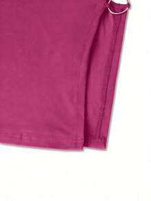 Sexy Summer Ring Detail Open Back Deep V-Neck Sleeveless Mini Dress Pink Elegant - Pink - View 4