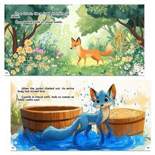 Bilingual Classic Tale "The Blue Jackal" – Identity & Truth Theme, Thoughtful Family Story, Holiday Gift Pick - Classic Moral Tale - View 4