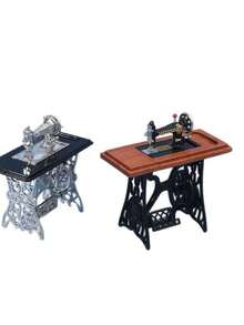 1 Stück 1:12 Miniatur Nähmaschinen Zubehör, Vintage Puppenhaus Szene Spielzeugmodell - Verschiedenfarbig - Übersicht 7