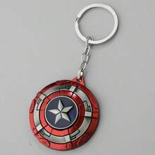 Shield Keychain Fun Rotate Relieve Anxiety Toy Keyring Avengers Car Bag Key Holder - 1 YEAR - View 7