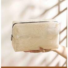 Túi đựng mỹ phẩm ren tối giản và tiện dụng, túi du lịch chống thấm nước dung tích lớn, túi đựng đồ dùng vệ sinh cá nhân. - Lưới ren - Xem 6