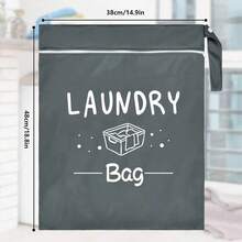 Large Travel Laundry Bag, Wet Dry Bag, Drawstring Washable Bag For Dirty Clothes, Swimwear, Gym Clothes, Available In Blue, Pink, Black, Gray - View 8