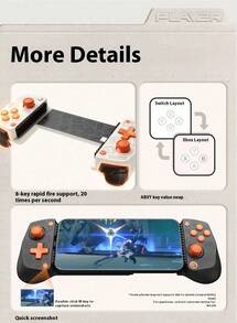 GAMESIR X5 Lite Game Controller: Comfortable Grip, Precise Control, Anti-Slip Texture, Hall Effect Joystick, Type-C Interface, And Elastic Silicone ABXY Buttons. - View 10