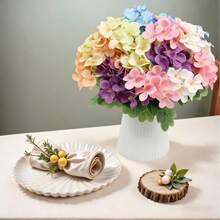 1 bông hoa cẩm tú cầu nhân tạo, cẩm tú cầu lụa, cây giả, thích hợp để tự làm bó hoa cưới, trang trí tiệc tùng, nhà cửa, nhà bếp, sân vườn, khách sạn, văn phòng, Ngày của Mẹ, trang trí tựu trường, tiệc vườn mùa xuân, trang trí vòng hoa cổng vòm tự làm, cũng là một món quà tuyệt vời dành cho các bé gái. - Nhiều màu - Xem 2