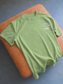 OVDY Unisex Vintage Street Graphic Oversized T-Shirt, Music Festival Tee - Green - View 2