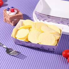 10/20/50pcs, Purple Lightning Pattern Party Fry Boxes, Paper Popcorn Boxes, K-Pop Themed Paper Snack Trays,Disposable Paper Boat-Shaped Food Trays For Dancers & Singers, Purple Paper Food Trays For Birthday Party,Chips Fries Serving Supplies - View 5