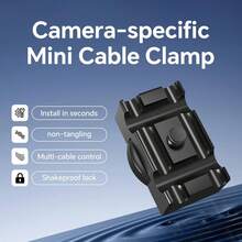 DSLR Camera Cable Lock Clamp, USB Cable Protector Clip For Digital Cameras, Adjustable Cable Holder For Camera Cage And Video Rig, Anti-Loosening Port Protection Mount For DSLR And Mirrorless Cameras, Stable Cable Management Accessory - View 3