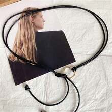 1 Dress Ladies Literary Circle Belt Women's Fashion Tie-In Knot-Belt Elegant With Skirt Decoration Suitable Daily Wear And Use Halloween Fall, Autumn, Halloween - 駝色 - 查看 8