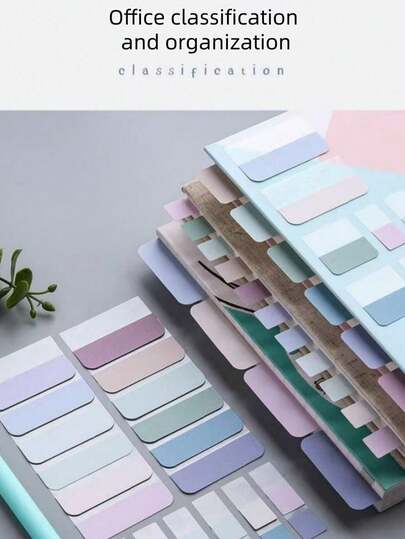 180/60pcs Book Annotation Supplies, Portable Sticky Note Set, Suitable For Index Tabs, Bookmarks, Multi-Color, Applicable For Categorization, Memo, Bookmarks, Transparent & Fluorescent Index Tabs, Back To School Essential