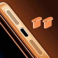 4pcs/Set Phone Dust Plug Set With USB-C Dust Plug, Suitable Compatible With Iphone, Type-C Phones, 15-17 Series - Multicolor - View 4