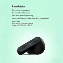TAT2206 TWS Wireless Bluetooth Earphones, In-Ear Headphones Suitable For Music, Sports And Running, Long Battery Life, IPX4 Waterproof Rating, Compatible With IPhone And Android Phones - 查看 8