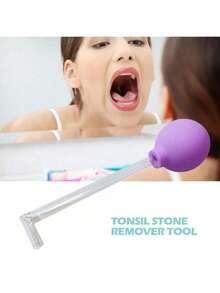 1 Set Tonsil Stone Removal Tool Kit, Includes PVC Suction Ball, Oral Hygiene Suction Ball, Cupping Device, Rubber Gum Stimulator - Multicolor - View 9