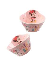 Disney 1pc 450ml Cartoon Rice Bowl, Soup Bowl, Melamine Porridge Bowl, Heat-Resistant Tableware, Cute Creative Household Bowl, Anti-Drop Small Bowl, /Donald/Snow And Other Cartoon Characters - Multicolor - View 4