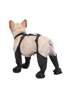 Adjustable Waterproof Anti-Slip Outdoor Pet Dog Paw Protective Boots For Small & Medium Dogs - Multicolor - View 8