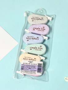6 piezas Cinta correctora compacta y linda transparente para estudiantes Morandi - Multicolor - Ver 9