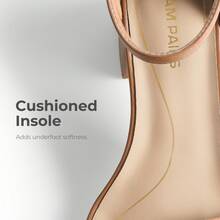 Women Chunky Low Heel Summer Sandals, Elegant Open Toe Ankle Strap Low Heeled Sandals For Causal And Wedding Party Wearing - Màu khỏa thân - Xem 7