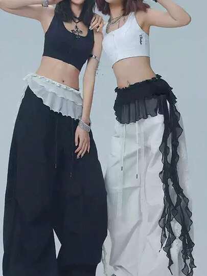 1pc New Fringe Waist Wrap Skirt, Street Dance Layered Tassel Waistband, Belly Dance Accessory, American Style Mini Skirt For Stage Performance, Suitable For Nightclub, Disco, Party, Evening Dress Accessory, Versatile Flowing Hem