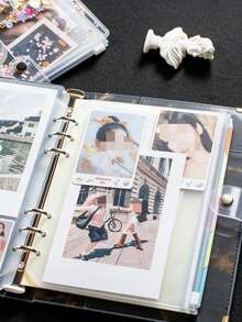 12pcs A5/A6 Binder Pockets, 6 Hole Budget Cash Envelopes For Budgeting, Clear Zipper Folders Planner Inserts Loose Leaf Bags Binder, Waterproof PVC Document Pouch Filing, Back To School Season - Sets - View 9