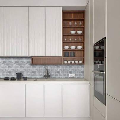 Self-Adhesive Decorative Kitchen Sticker (It Is A Decorative Sticker, Not Real Tiles), 2D Irregular Mixed Color Tile Pattern Wall Sticker, Wallpaper, Tile Sticker, Wall Decor Sticker, Tile Decor Sticker, Suitable For Home Decor, Kitchen Decor, Living Room Decor, Bathroom Decor, Room Decor, Bedroom Decor, Etc.