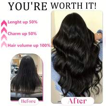 8Pcs Real Human Hair Clip-In Extensions For Women, Invisible & Seamless Double Weft, Natural Straight Remy Hair, #1B - Elegant Style For All Ethnicities, Long & Sleek Look - Natural Black - View 4
