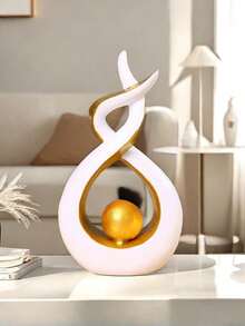 1 pièce Sculpture d'art abstrait moderne, décoration de bureau, convient pour la maison, la chambre, le bureau et les étudiants. Meilleur cadeau pour Noël et la Saint-Valentin (relativement petit, veuillez acheter avec précaution) - 1PC - Voir 9