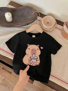 3件套幼儿卡通印花短袖套装 - 彩色 - 查看 3