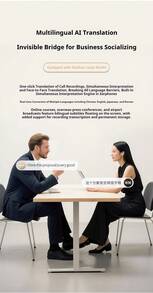 Auriculares inteligentes Lenovo AI X600, semiintraaurales, con cancelación activa de ruido, Bluetooth y traducción para conferencias. - Ver 5