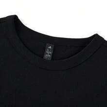 Adidas Camiseta Esportiva Feminina Nova, Confortável e Respirável de Manga Curta - Preto - Visão 6