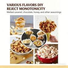 D&M 1 Piece Mini Automatic Popcorn Machine For Home Kitchen, High-Speed Popcorn Machine, Fully Automatic Popcorn Machine, Mini Electric Popcorn Machine For Home Kitchen - US A Type Plug(110-127V) - View 5