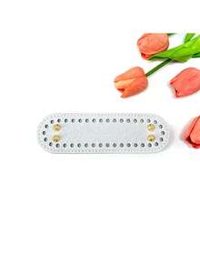 5.5*18.5cm Oval Knitted Bag Bottom Leather Patch, Handmade Base Suitable For Crochet Bag DIY - Multicolor - View 15